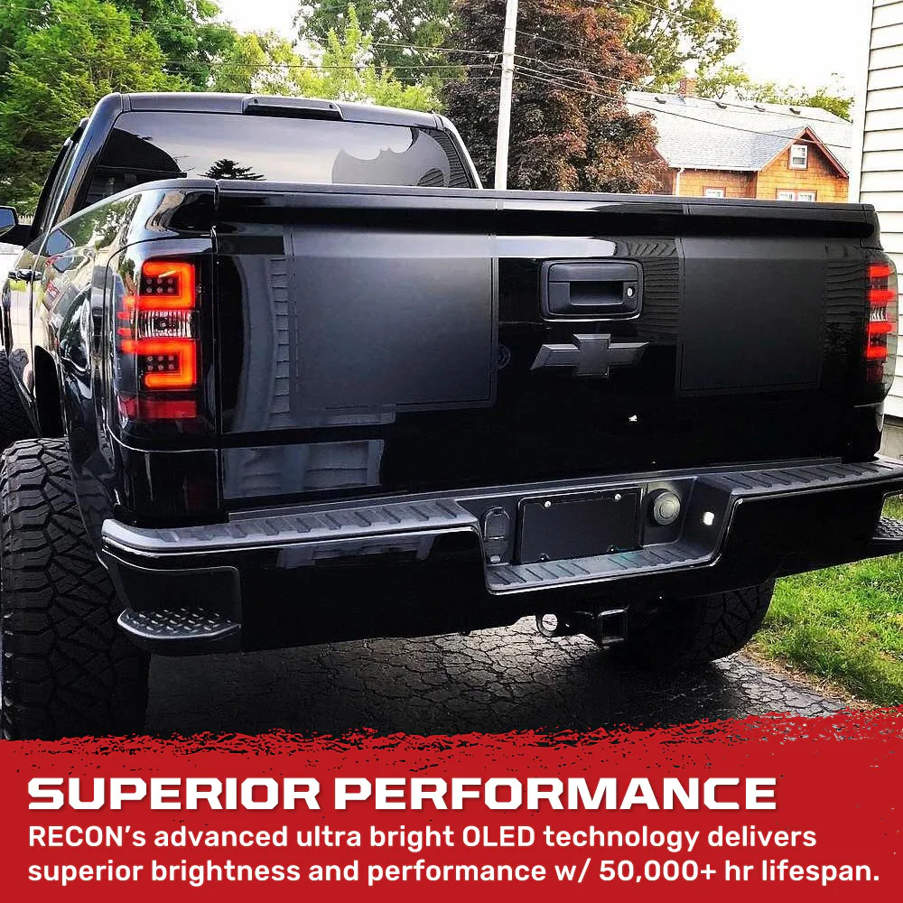 Chevy Silverado 1500 14-18 (Replaces OEM Halogen Only) Tail Lights OLED in Multiple Lens - Image 26