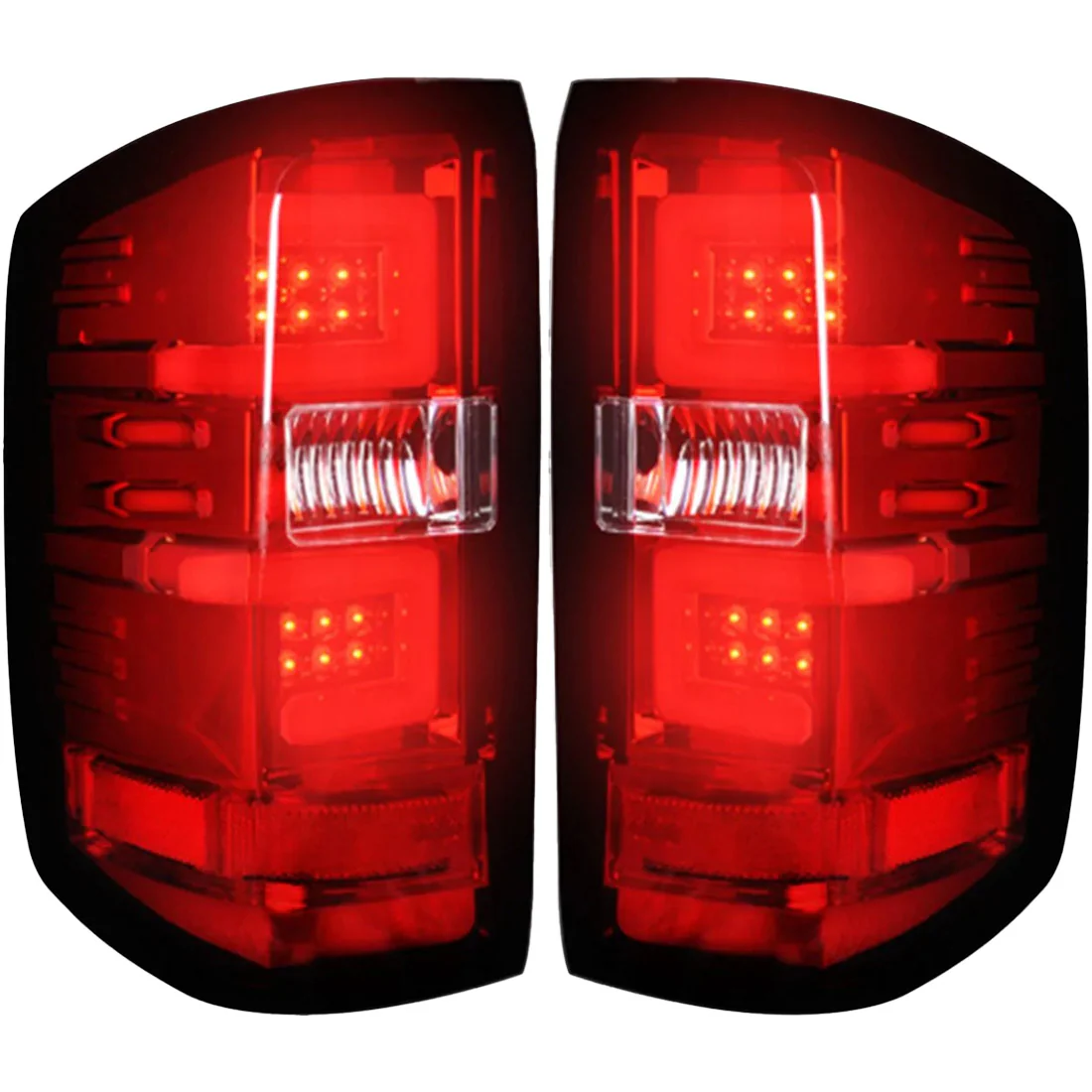 Chevy Silverado 1500 16-18 (Replaces Factory/OEM LED Tail Lights Only) OLED Tail Lights in Multiple Lens - Image 28