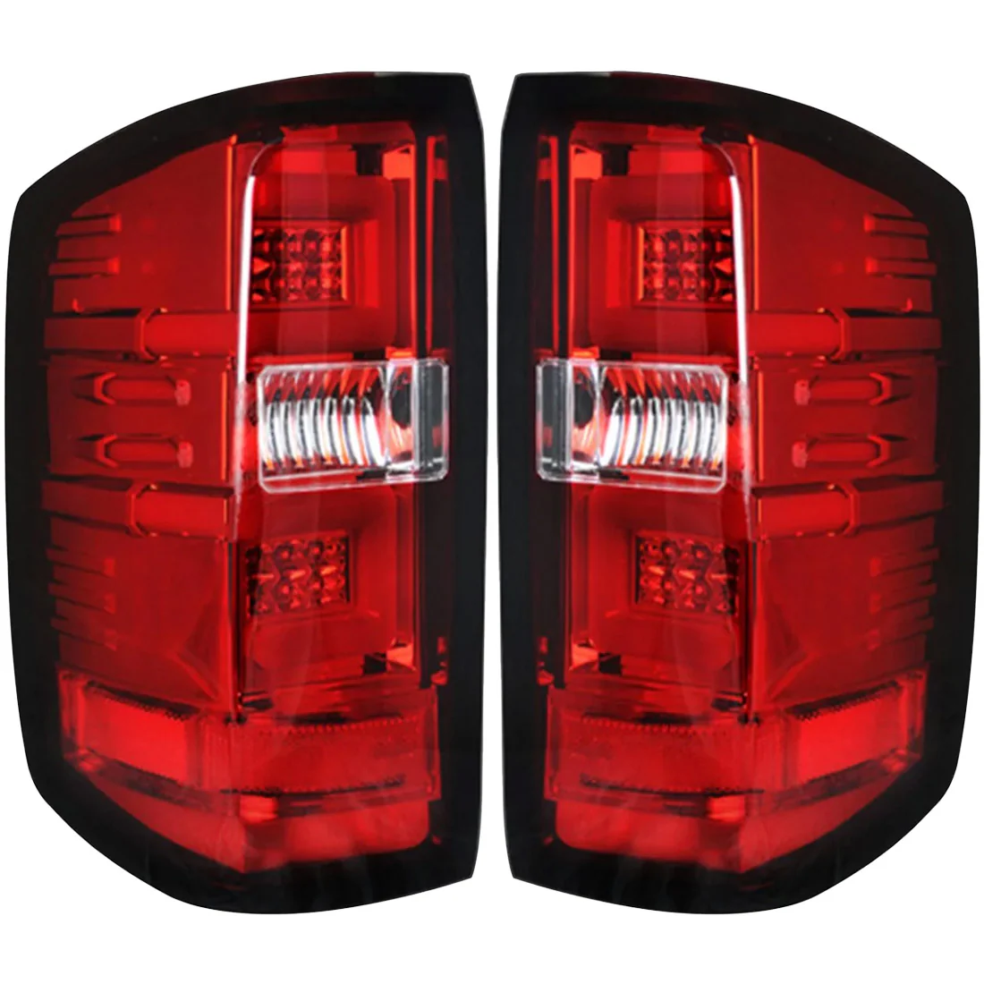 Chevy Silverado 1500 16-18 (Replaces Factory/OEM LED Tail Lights Only) OLED Tail Lights in Multiple Lens - Image 29
