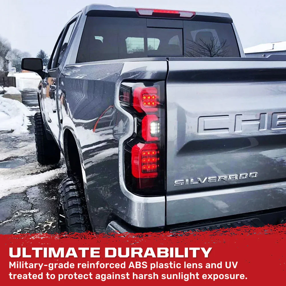 Chevy Silverado 1500 19-25 Ultra Bright OLED Tail Lights (Replaces Factory/OEM Halogen Tail Lights Only) - Multiple Lens - Image 19