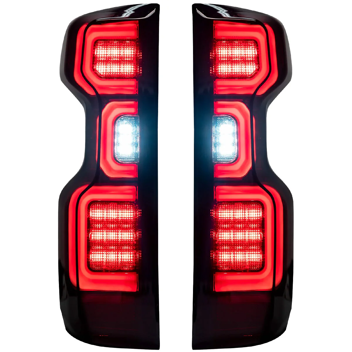 Chevy Silverado 1500 19-25 Ultra Bright OLED Tail Lights (Replaces Factory/OEM Halogen Tail Lights Only) - Multiple Lens - Image 2