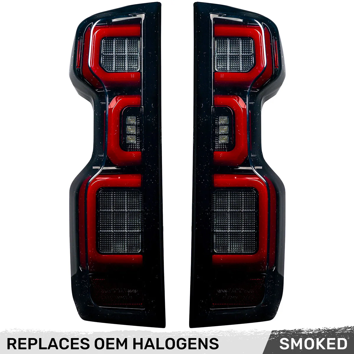 Chevy Silverado 1500 19-25 Ultra Bright OLED Tail Lights (Replaces Factory/OEM Halogen Tail Lights Only) - Multiple Lens - Image 3