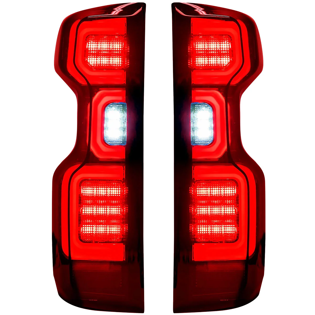 Chevy Silverado 1500 19-25 Ultra Bright OLED Tail Lights (Replaces Factory/OEM Halogen Tail Lights Only) - Multiple Lens - Image 35