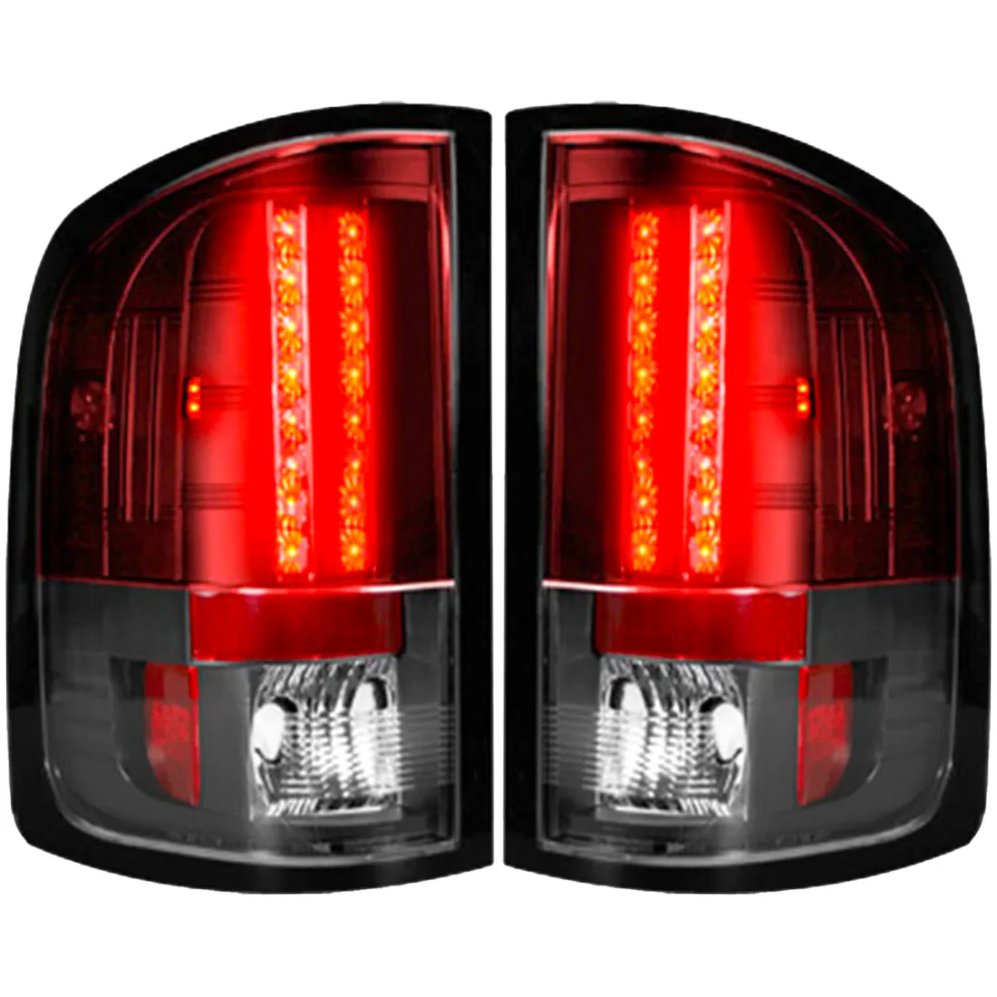 Chevy Silverado (1500, 2500, 3500) Single-Wheel 07-13 Ultra Bright LED Tail Lights - Multiple Lens - Image 27