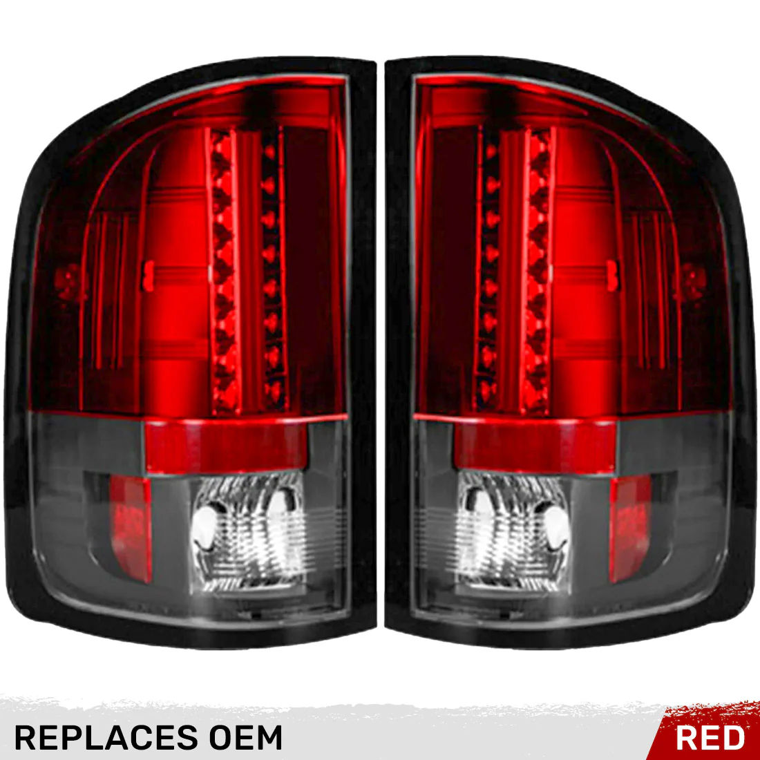 Chevy Silverado (1500, 2500, 3500) Single-Wheel 07-13 Ultra Bright LED Tail Lights - Multiple Lens - Image 29