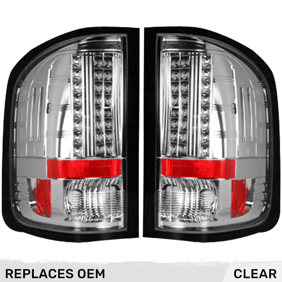Chevy Silverado (1500, 2500, 3500) Single-Wheel 07-13 Ultra Bright LED Tail Lights - Multiple Lens - Image 31