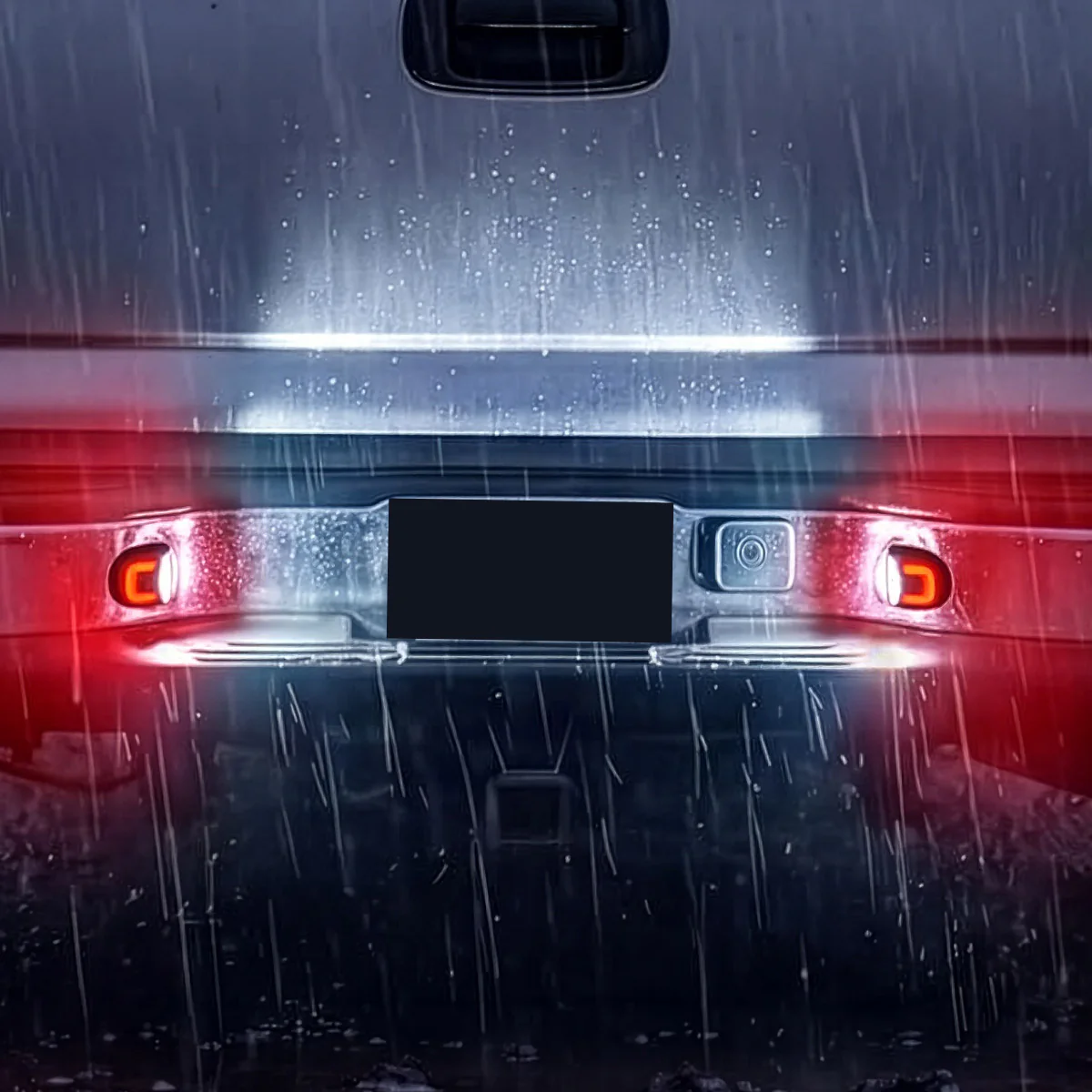 Chevy Silverado & GMC Sierra 07-13 Ultra Bright White LED License Plate Illumination w/ Rear Red C Shaped Accent Lights - Image 4