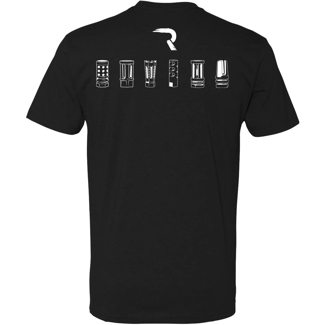 COMBAT By RECON Flash Hiders Black T-Shirt - Image 3