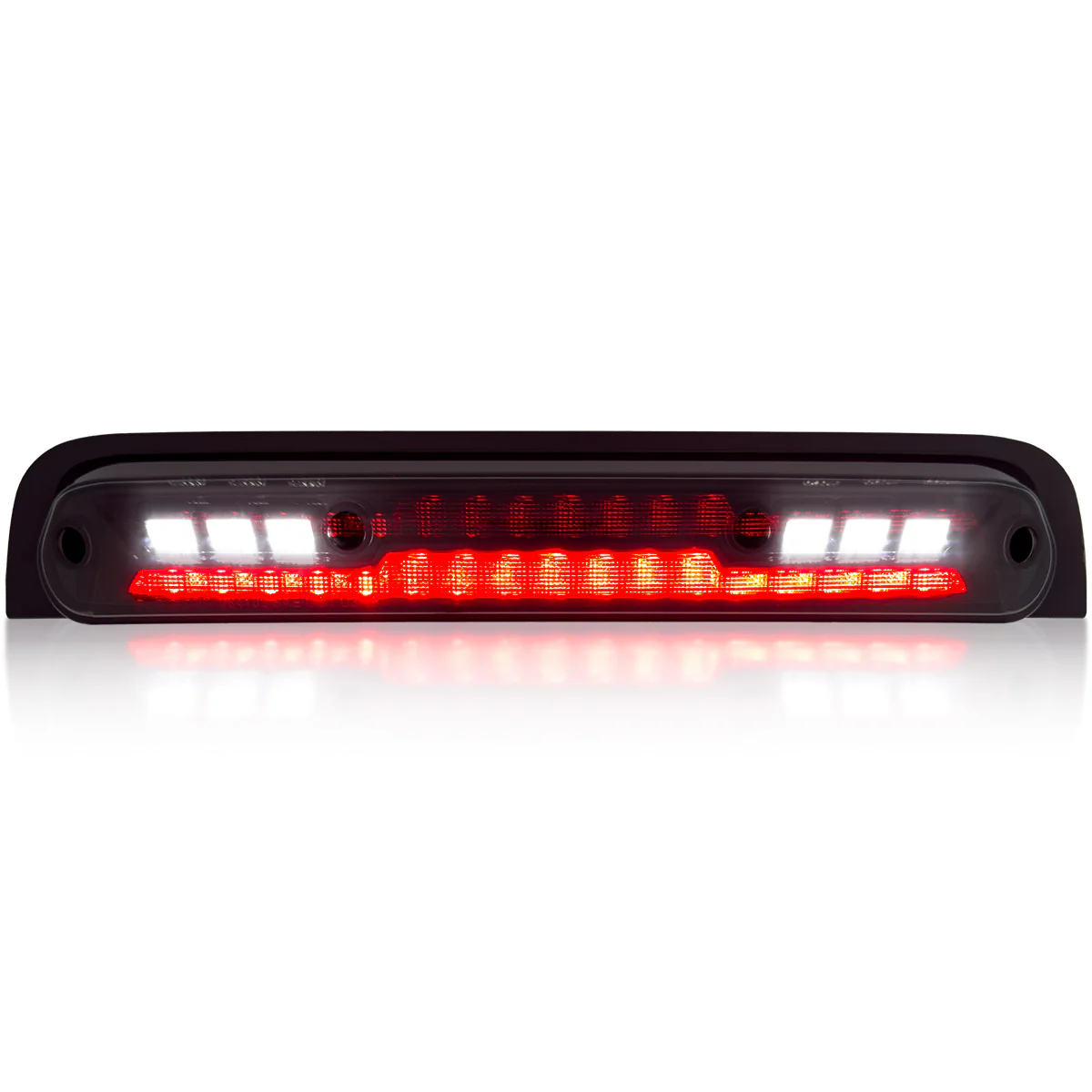 Dodge 19-25 RAM 1500 Red LED 3rd Brake Light Kit with White LED Cargo Lights and Smoked Lens - Image 2