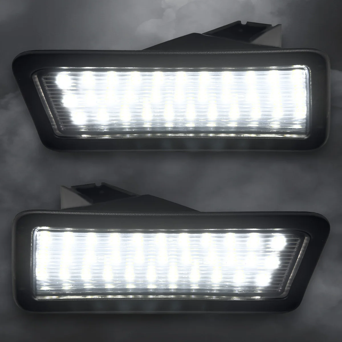 Dodge 19-24 RAM 1500 (NOT Classic Models) Ultra Bright 6000K White LED License Plate Illumination Kit - Smoked Lens - Image 2