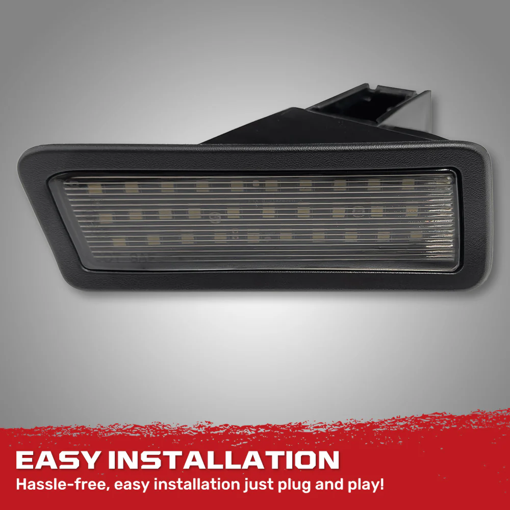 Dodge 19-24 RAM 1500 (NOT Classic Models) Ultra Bright 6000K White LED License Plate Illumination Kit - Smoked Lens - Image 3