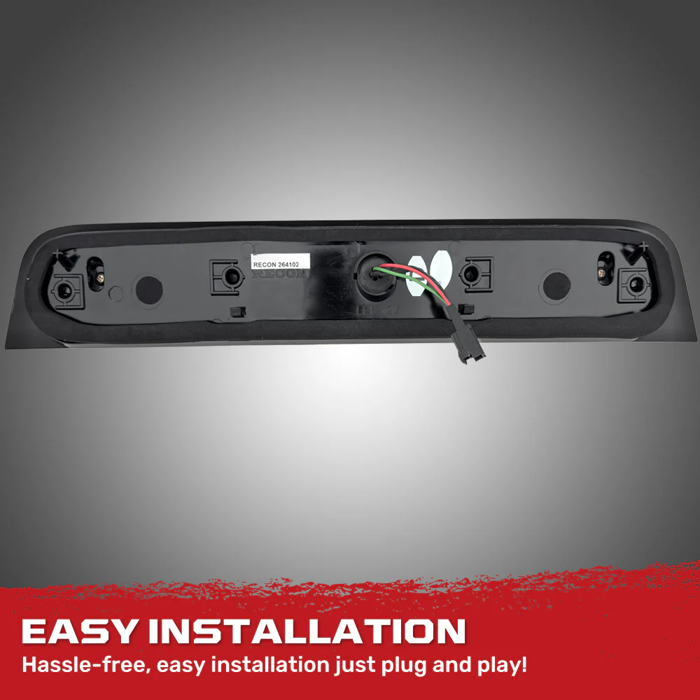 Dodge 19-25 RAM 1500 Red LED 3rd Brake Light Kit with White LED Cargo Lights and Clear Lens - Image 11