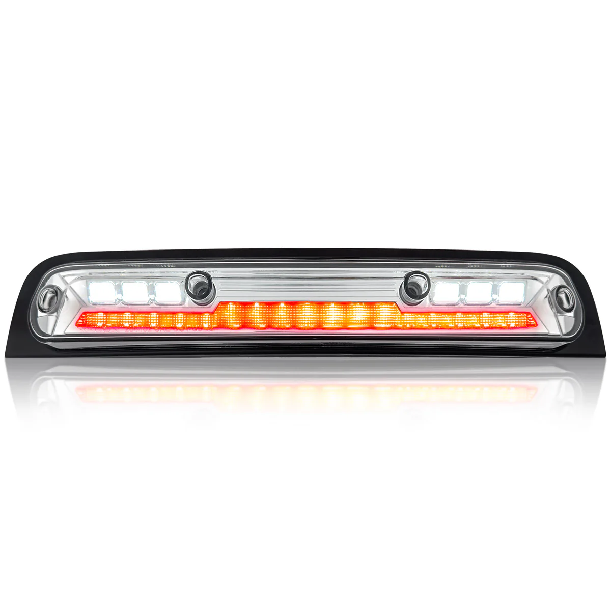 Dodge 19-25 RAM 1500 Red LED 3rd Brake Light Kit with White LED Cargo Lights and Clear Lens - Image 2