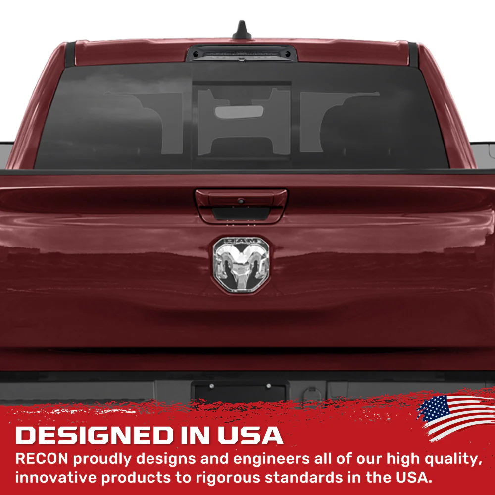 Dodge 19-25 RAM 1500 Red LED 3rd Brake Light with Cargo Bed Camera and Smoked Lens - Image 7