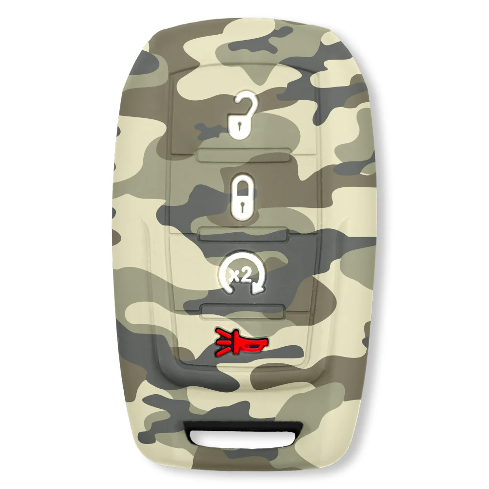 Dodge 19-25 RAM (1500, 2500, 3500) 1-Piece 100% Silicone Rubber Key Fob Cover - Multiple Colors - Image 22