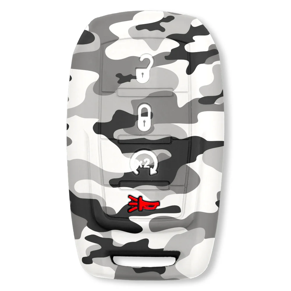 Dodge 19-25 RAM (1500, 2500, 3500) 1-Piece 100% Silicone Rubber Key Fob Cover - Multiple Colors - Image 43