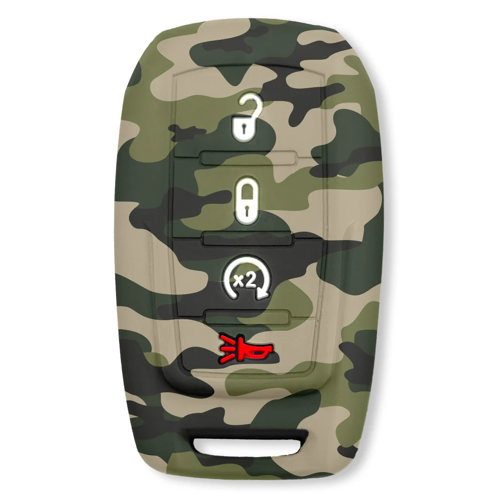 Dodge 19-25 RAM (1500, 2500, 3500) 1-Piece 100% Silicone Rubber Key Fob Cover - Multiple Colors - Image 45