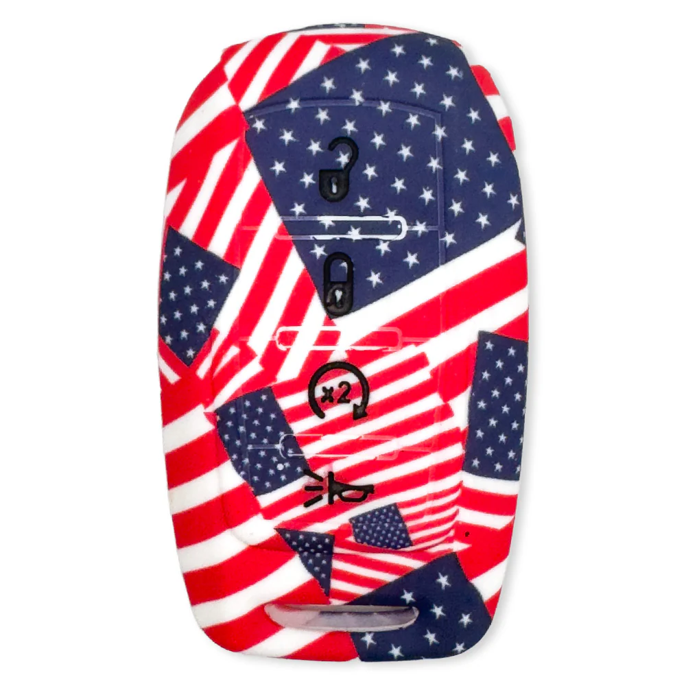Dodge 19-25 RAM (1500, 2500, 3500) 1-Piece 100% Silicone Rubber Key Fob Cover - Multiple Colors - Image 55