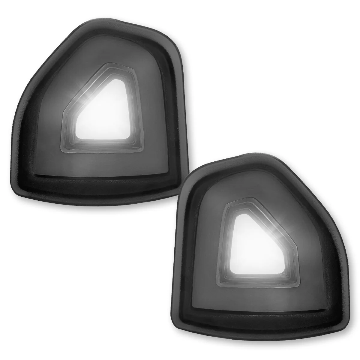 Dodge 21-24 RAM 1500 Corner Side Tow Mirror Turn Signal & Running Light (2-Piece Set) with Amber LED Turn Signals & White LED Running Lights - Smoked Lens - Image 10