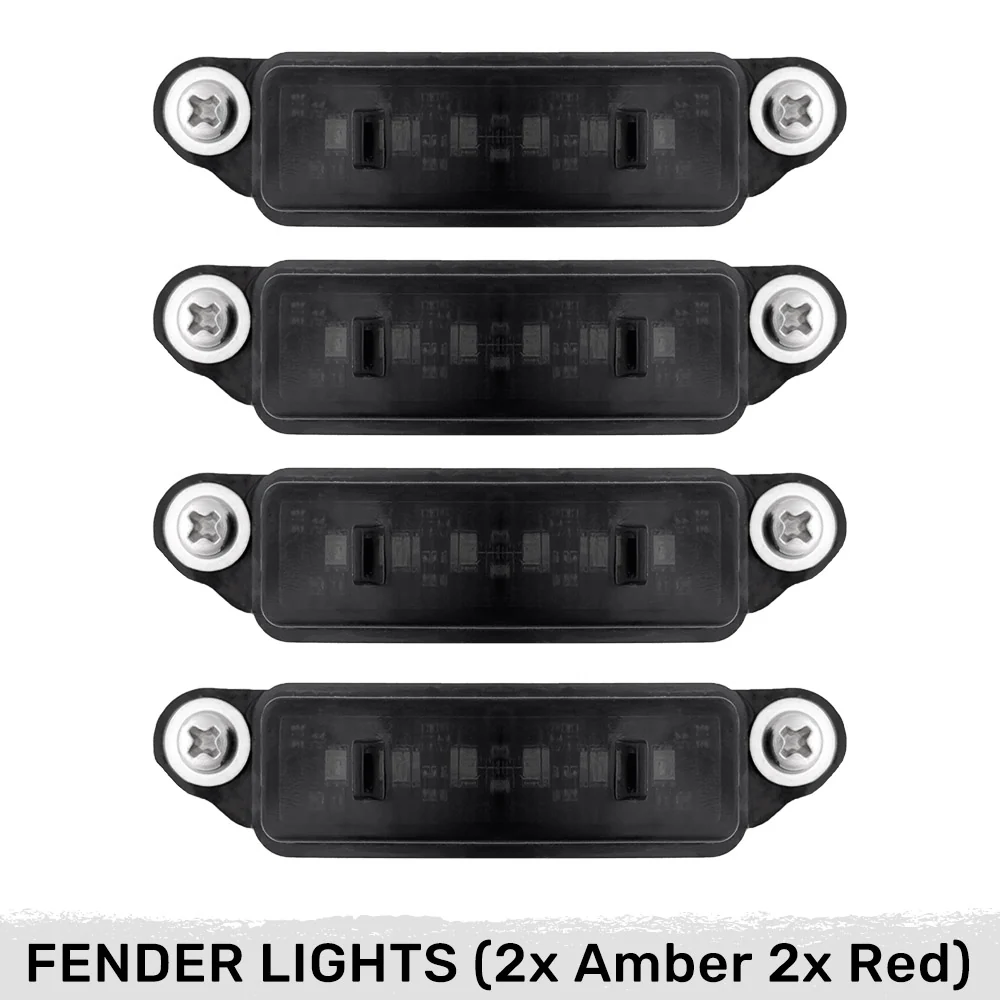 Dodge 21-25 RAM 1500 TRX 7-PC Fender & Hood Light Kit Smoked Lens White or Amber LED Running Lights w/ Startup Light Sequence - Multiple Options - Image 21