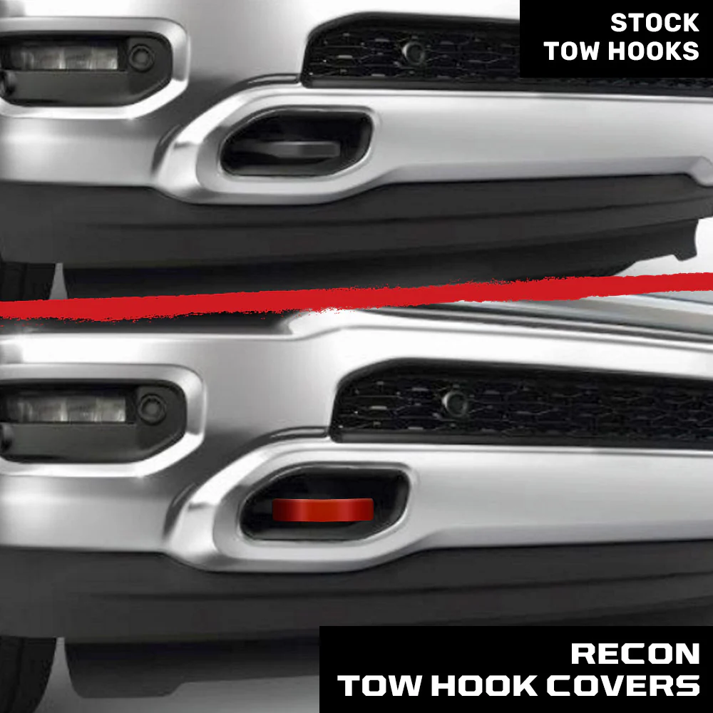 Dodge 21-26 RAM 2500/3500 Tow Hook Covers 2-Piece Set of Silicone Covers Standard & LED Options - Multiple Colors - Image 10
