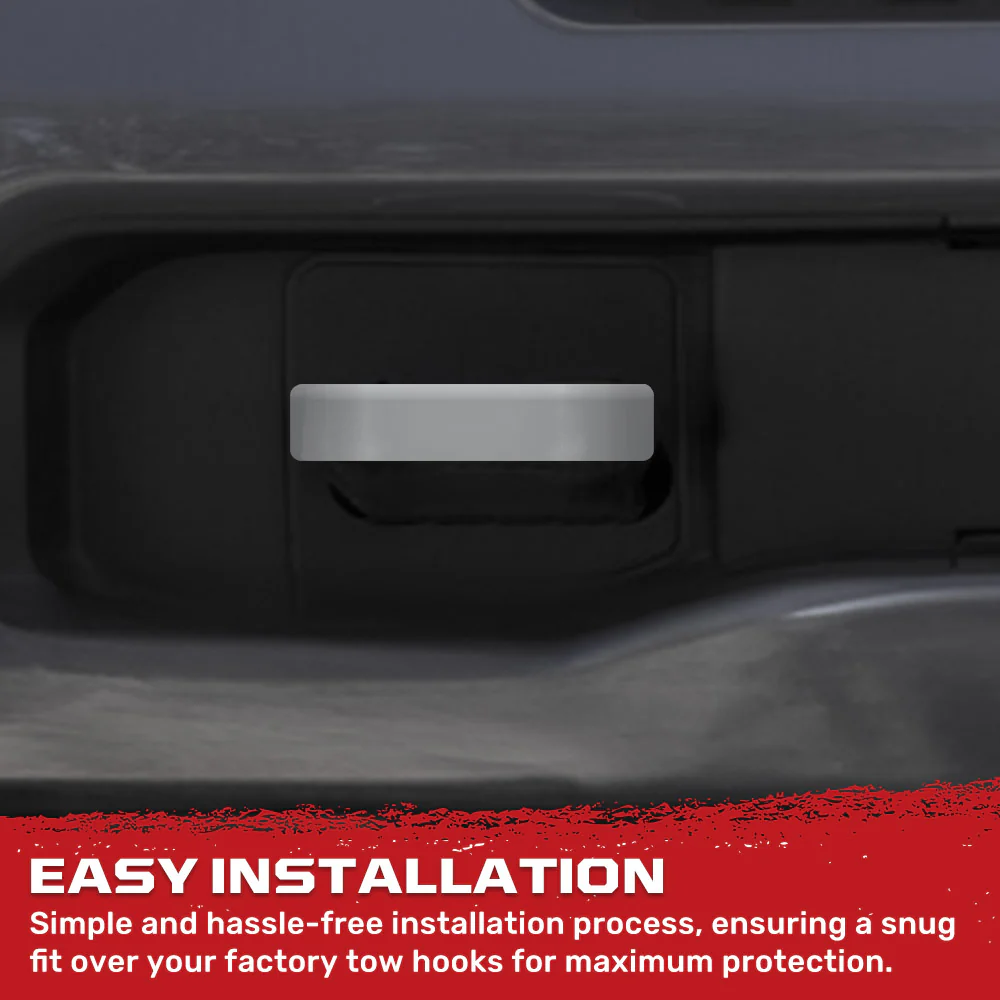 Dodge 21-26 RAM 2500/3500 Tow Hook Covers 2-Piece Set of Silicone Covers Standard & LED Options - Multiple Colors - Image 100