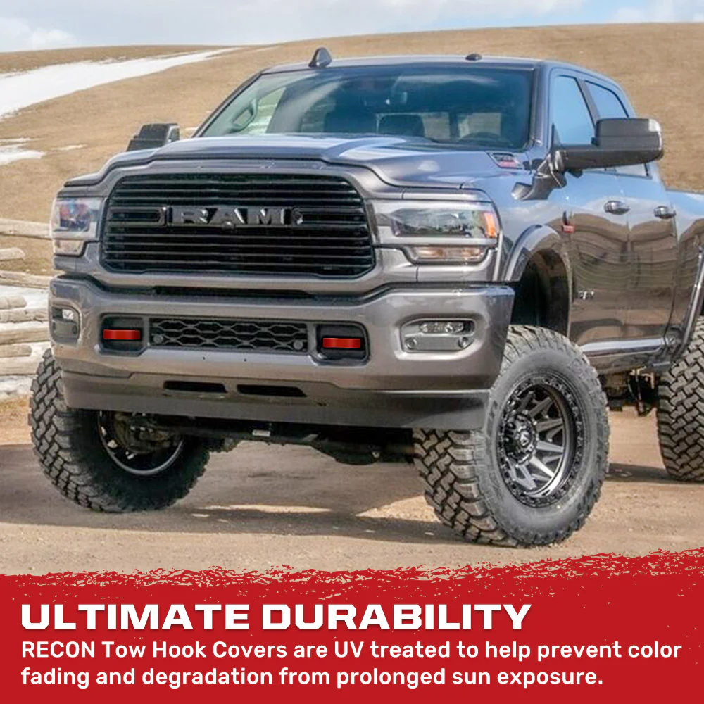 Dodge 21-26 RAM 2500/3500 Tow Hook Covers 2-Piece Set of Silicone Covers Standard & LED Options - Multiple Colors - Image 11