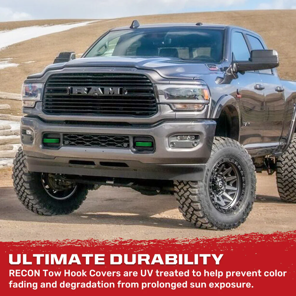 Dodge 21-26 RAM 2500/3500 Tow Hook Covers 2-Piece Set of Silicone Covers Standard & LED Options - Multiple Colors - Image 110