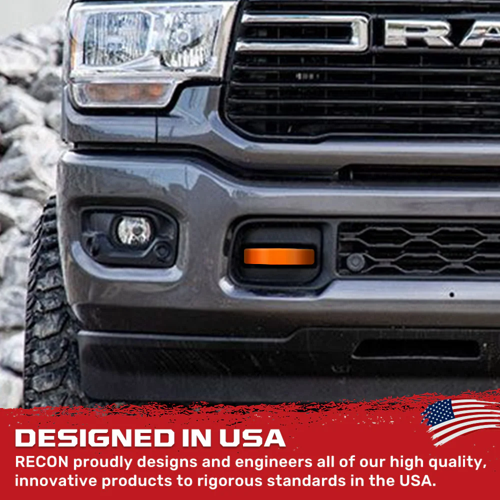 Dodge 21-26 RAM 2500/3500 Tow Hook Covers 2-Piece Set of Silicone Covers Standard & LED Options - Multiple Colors - Image 2