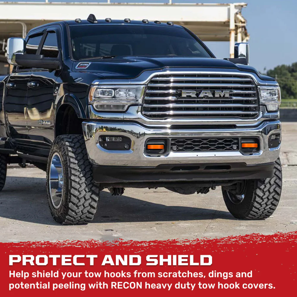 Dodge 21-26 RAM 2500/3500 Tow Hook Covers 2-Piece Set of Silicone Covers Standard & LED Options - Multiple Colors - Image 31