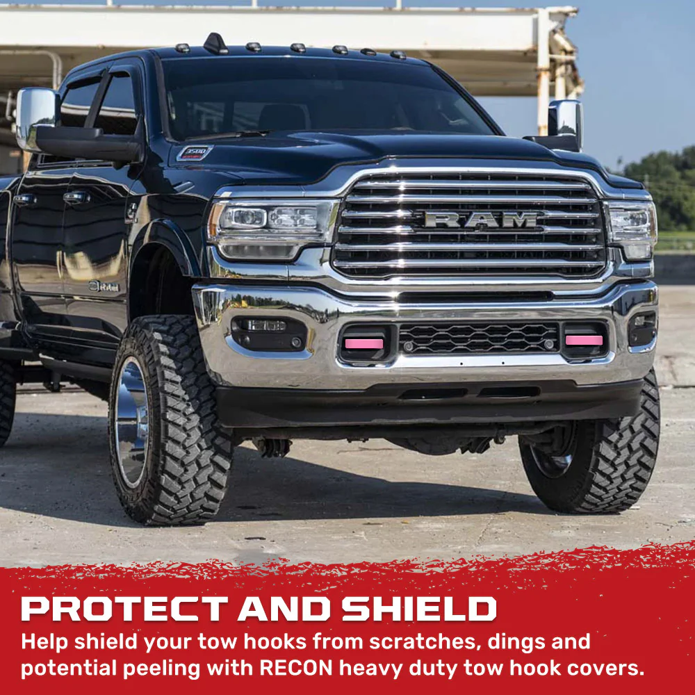 Dodge 21-26 RAM 2500/3500 Tow Hook Covers 2-Piece Set of Silicone Covers Standard & LED Options - Multiple Colors - Image 94