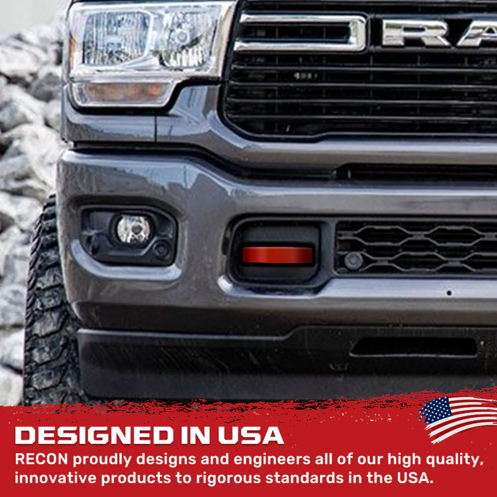 Dodge 21-26 RAM 1500 Tow Hook Covers 2-Piece Set of Silicone Covers Standard & LED Options - Multiple Colors - Image 7