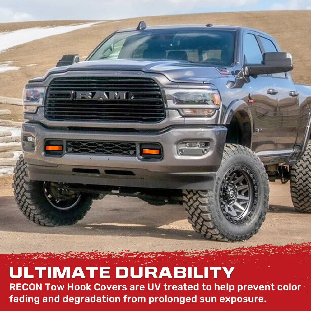 Dodge 21-26 RAM 1500 Tow Hook Covers 2-Piece Set of Silicone Covers Standard & LED Options - Multiple Colors - Image 73