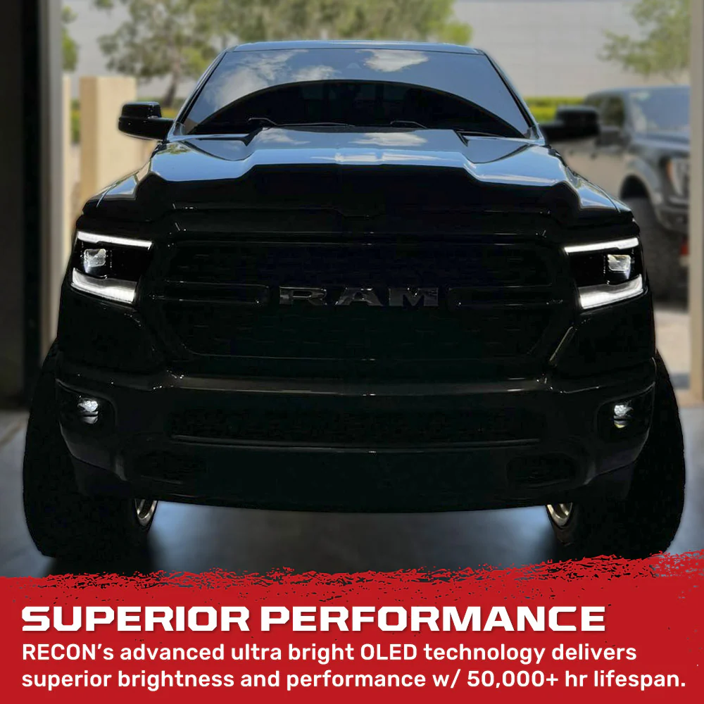Dodge RAM 1500 19-23 5th Gen LED Projector Headlights OLED DRL Scanning Switchback LED Signals (Replaces Factory/OEM Halogen Only) - Multiple Styles - Image 14