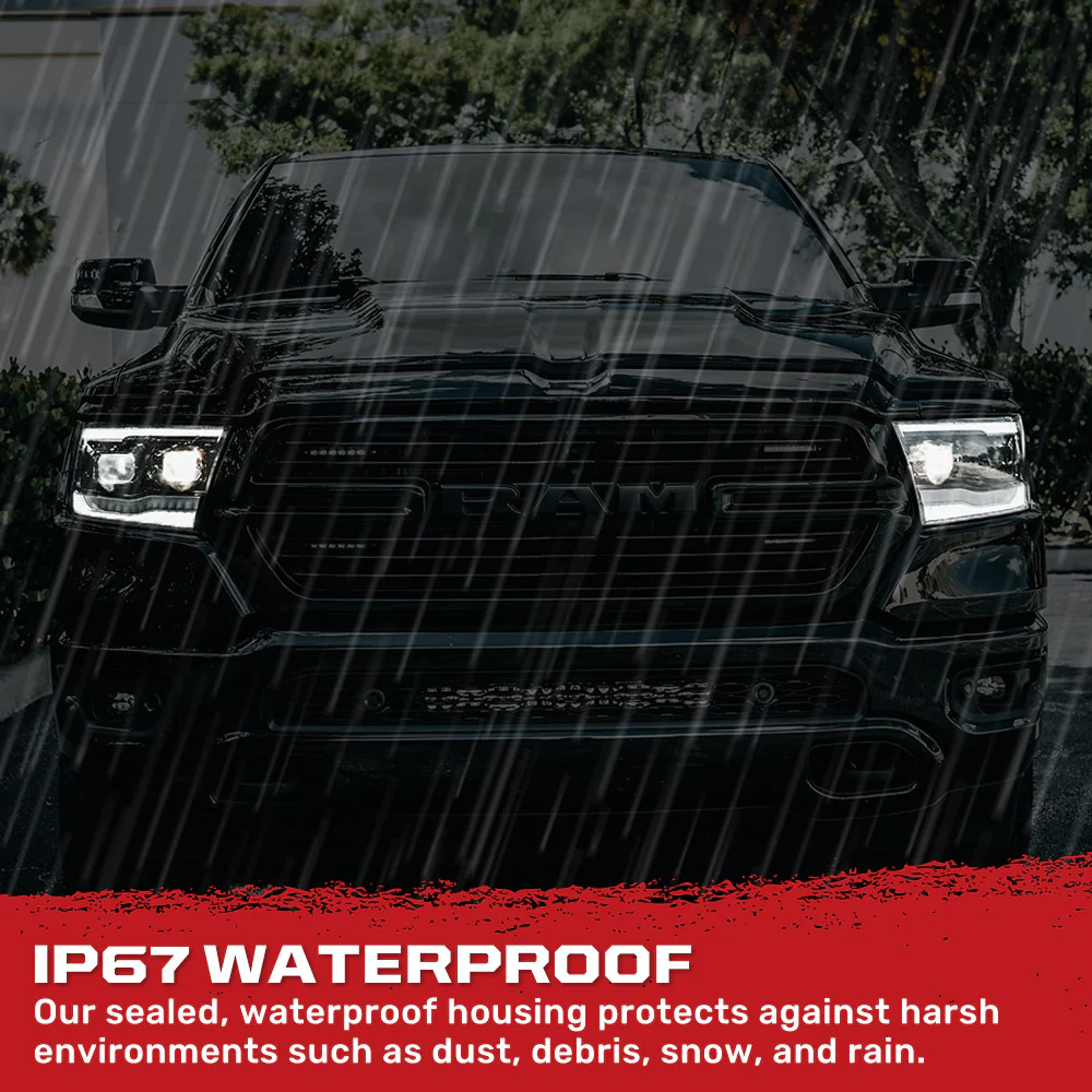 Dodge RAM 1500 19-23 5th Gen LED Projector Headlights OLED DRL Scanning Switchback LED Signals (Replaces Factory/OEM Halogen Only) - Multiple Styles - Image 15