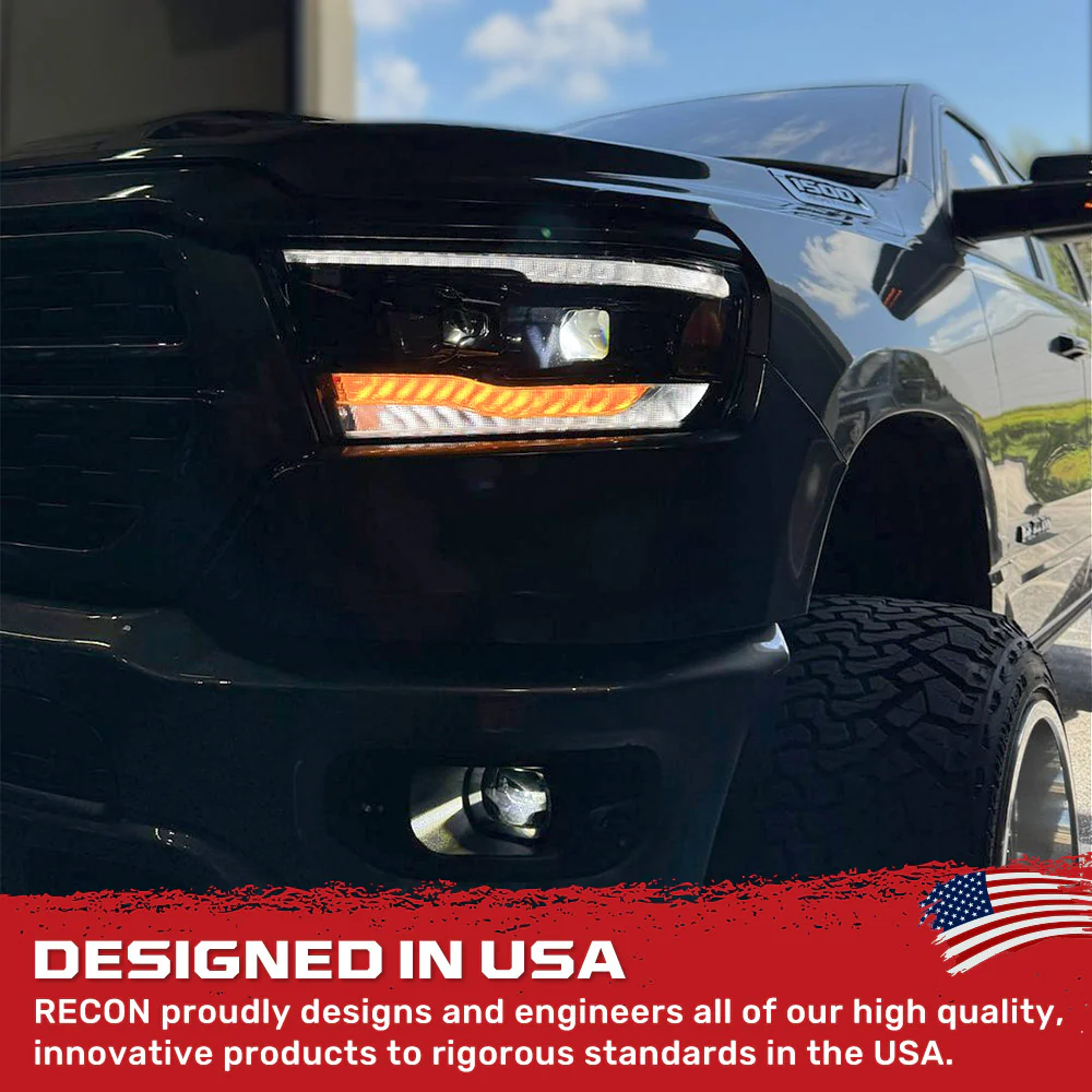 Dodge RAM 1500 19-23 5th Gen LED Projector Headlights OLED DRL Scanning Switchback LED Signals (Replaces Factory/OEM Halogen Only) - Multiple Styles - Image 18