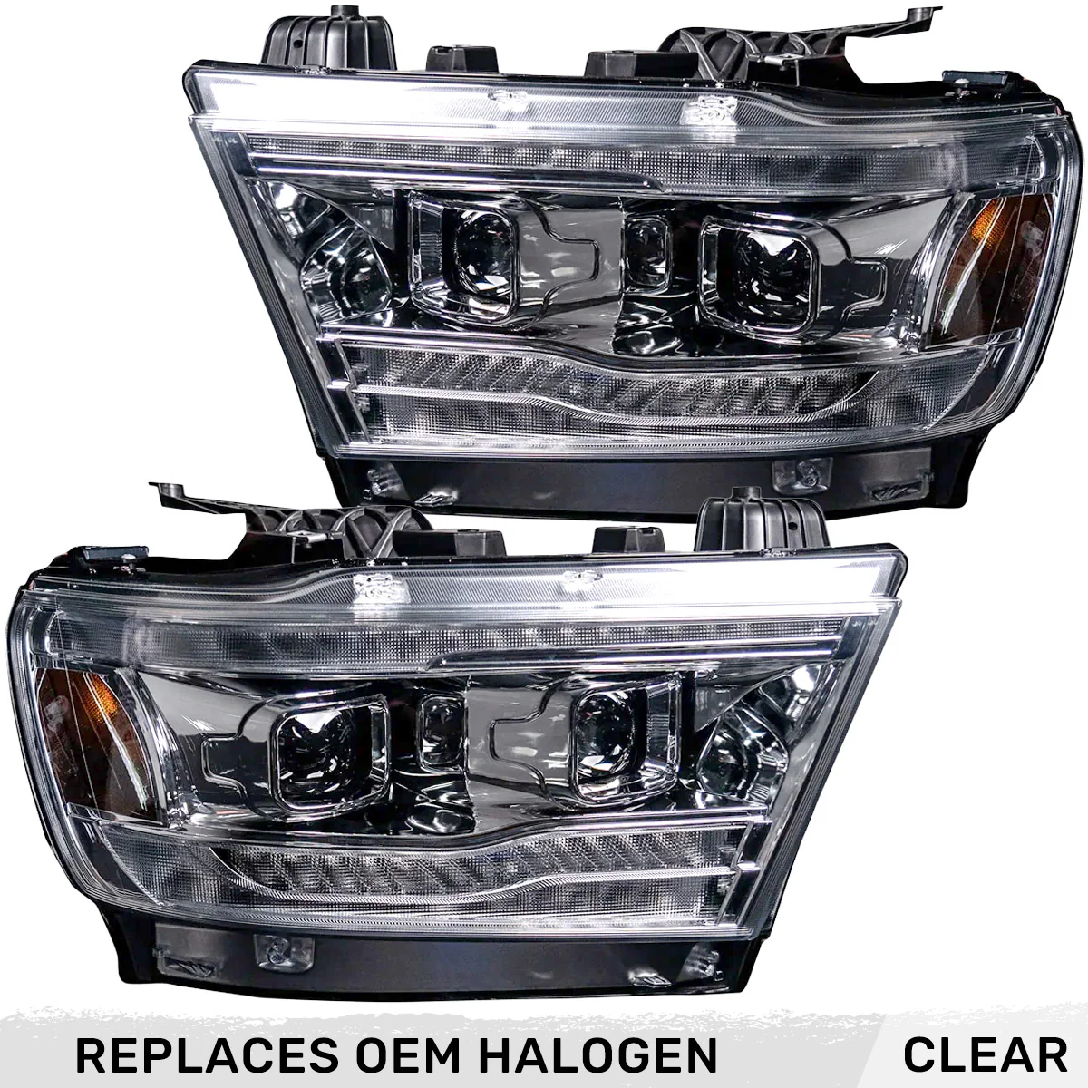 Dodge RAM 1500 19-23 5th Gen LED Projector Headlights OLED DRL Scanning Switchback LED Signals (Replaces Factory/OEM Halogen Only) - Multiple Styles - Image 20