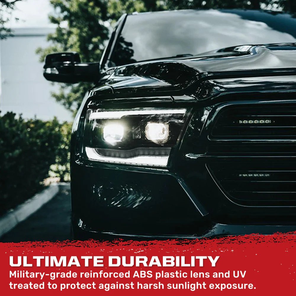Dodge RAM 1500 19-23 5th Gen LED Projector Headlights OLED DRL Scanning Switchback LED Signals (Replaces Factory/OEM Halogen Only) - Multiple Styles - Image 22