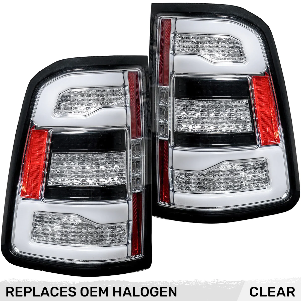Dodge RAM 1500 19-23 Ultra Bright OLED Tail Lights w/ Scanning Amber Turn Signals (Replaces Factory/OEM Halogen Only) - Multiple Lens - Image 16