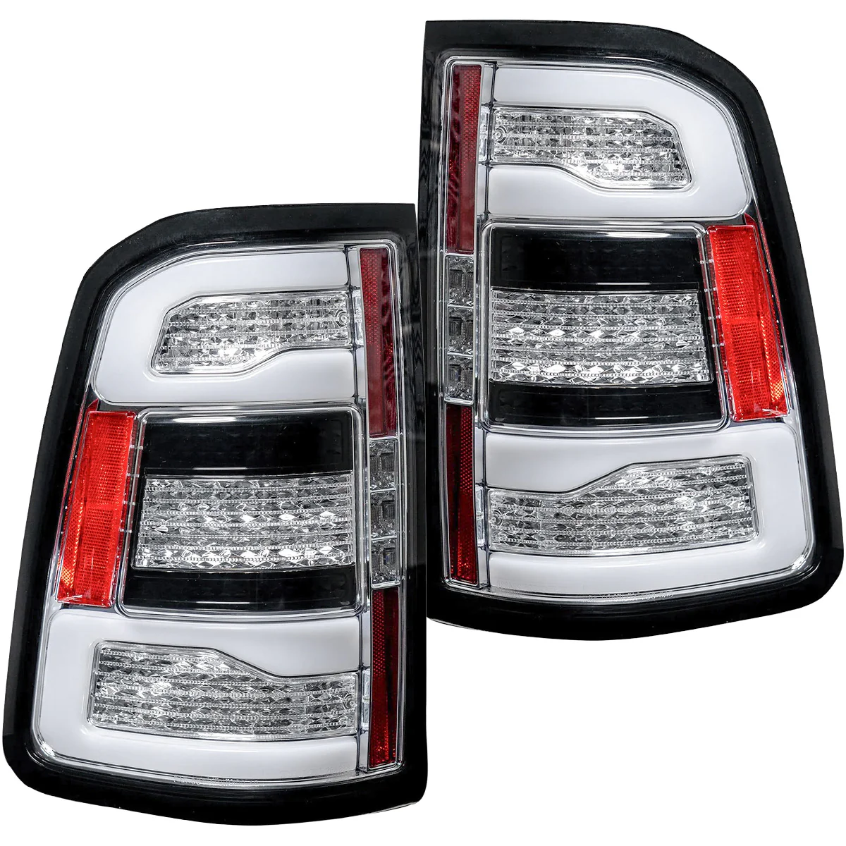 Dodge RAM 1500 19-23 Ultra Bright OLED Tail Lights w/ Scanning Amber Turn Signals (Replaces Factory/OEM Halogen Only) - Multiple Lens - Image 18