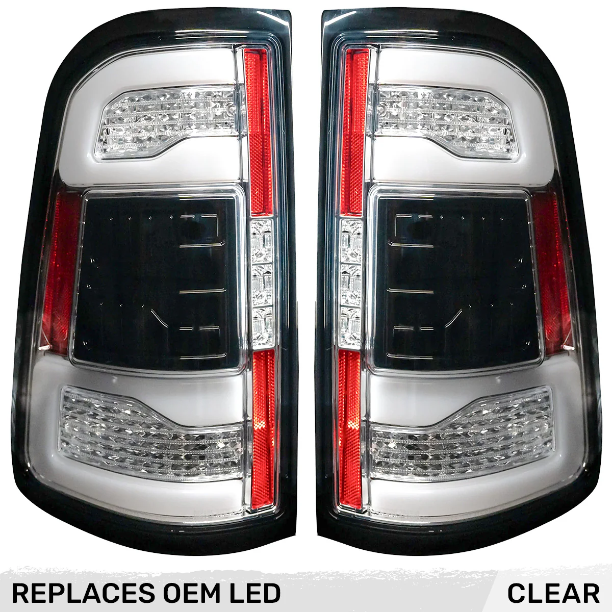 Dodge RAM 1500 19-23 Ultra Bright OLED Tail Lights w/ Scanning Red Turn Signals (Replaces OEM LED with BLIS) - Multiple Lens - Image 23
