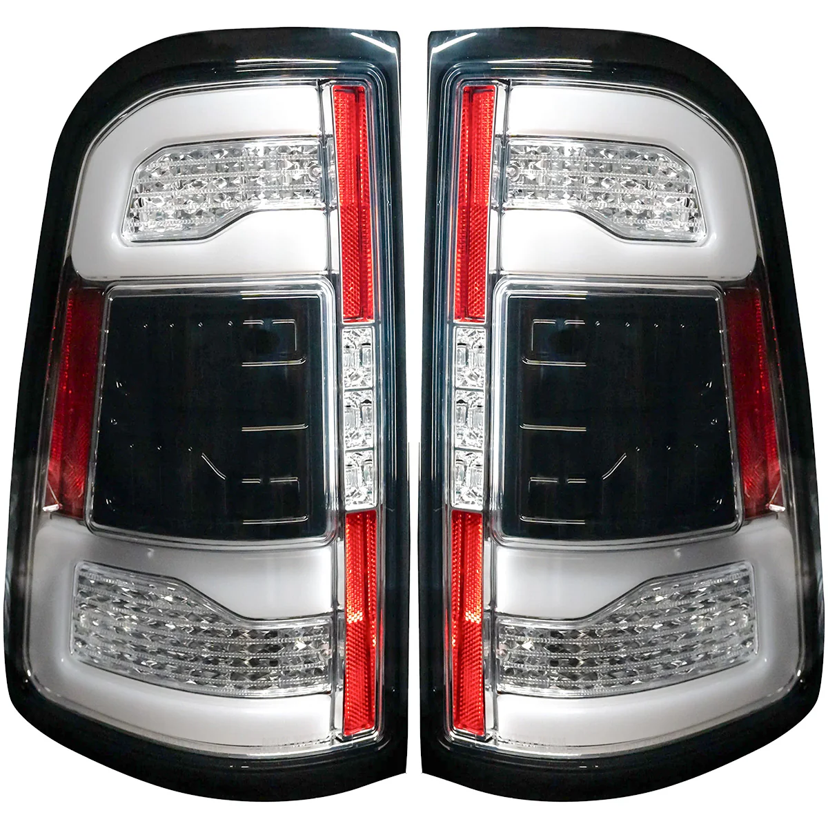 Dodge RAM 1500 19-23 Ultra Bright OLED Tail Lights w/ Scanning Red Turn Signals (Replaces OEM LED with BLIS) - Multiple Lens - Image 24