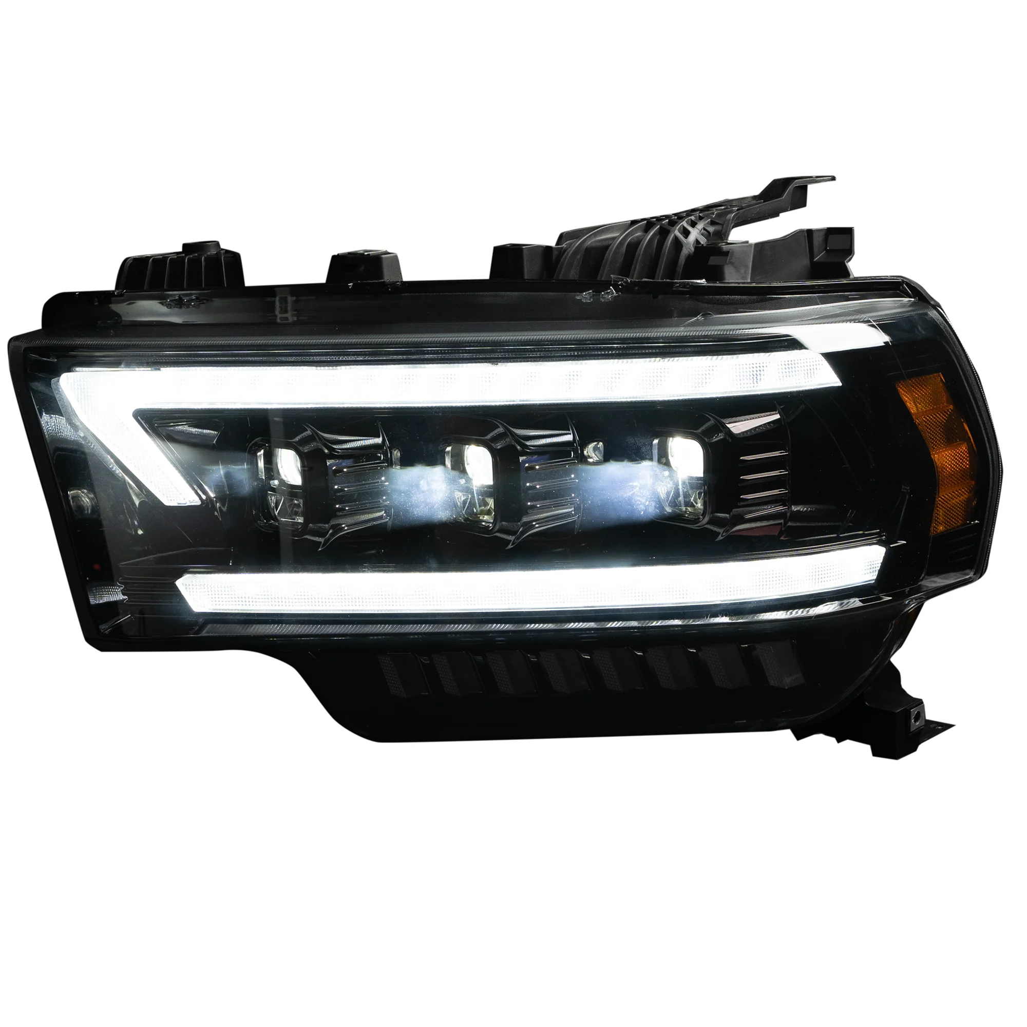 Dodge RAM 2500/3500 19-23 (5th Gen Body) LED Projector Headlights Ultra High Power OLED DRL Scanning Switchback LED Signals - Multiple Styles - Image 4