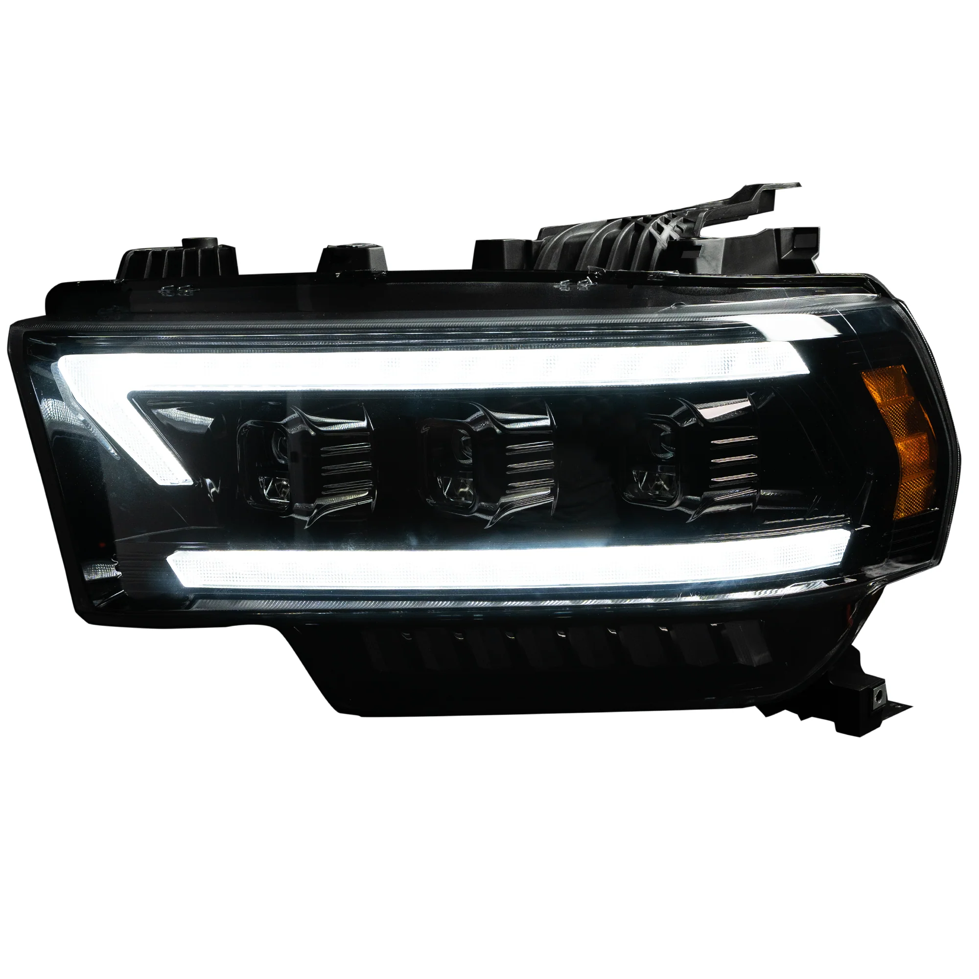 Dodge RAM 2500/3500 19-23 (5th Gen Body) LED Projector Headlights Ultra High Power OLED DRL Scanning Switchback LED Signals - Multiple Styles - Image 6