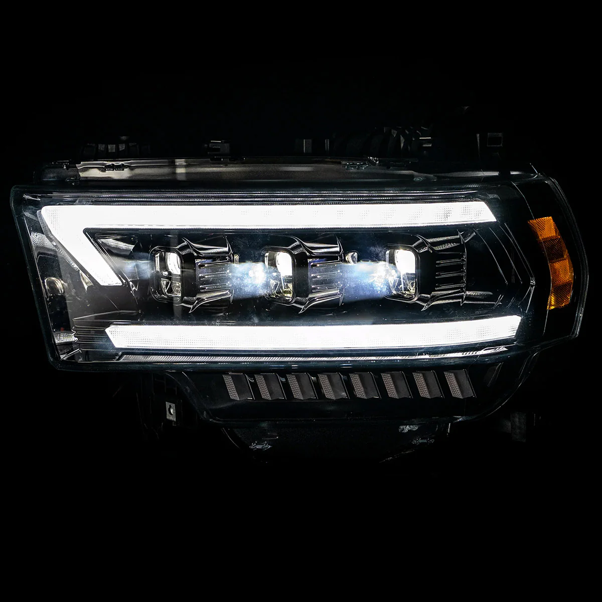 Dodge RAM 2500/3500 19-23 (5th Gen Body) LED Projector Headlights Ultra High Power OLED DRL Scanning Switchback LED Signals - Multiple Styles - Image 8