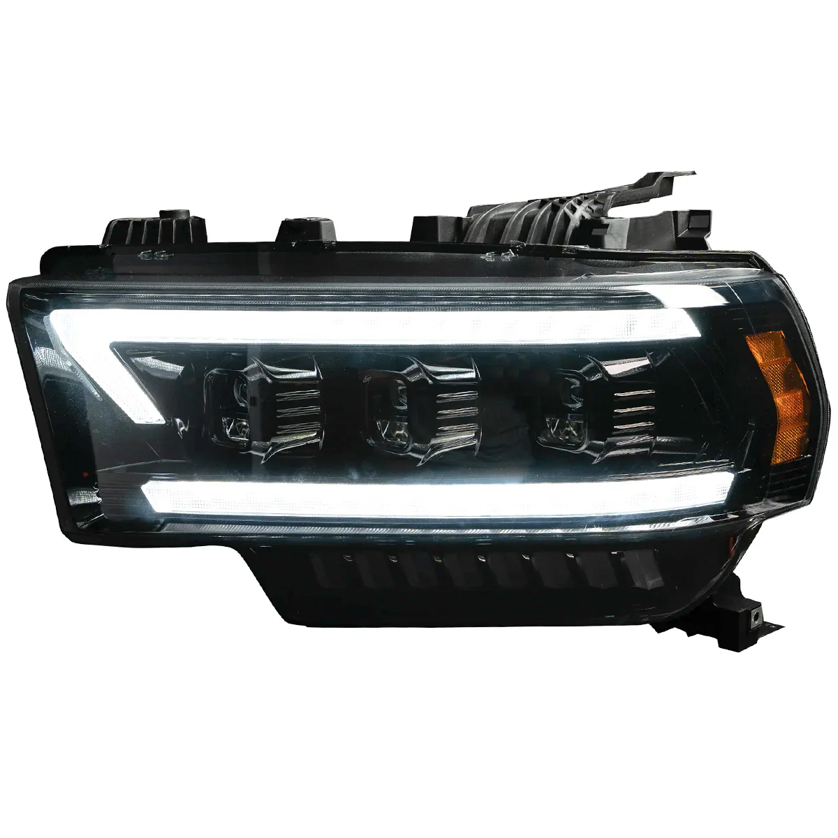 Dodge RAM 2500/3500 19-23 (5th Gen Body) LED Projector Headlights Ultra High Power OLED DRL Scanning Switchback LED Signals - Multiple Styles - Image 9