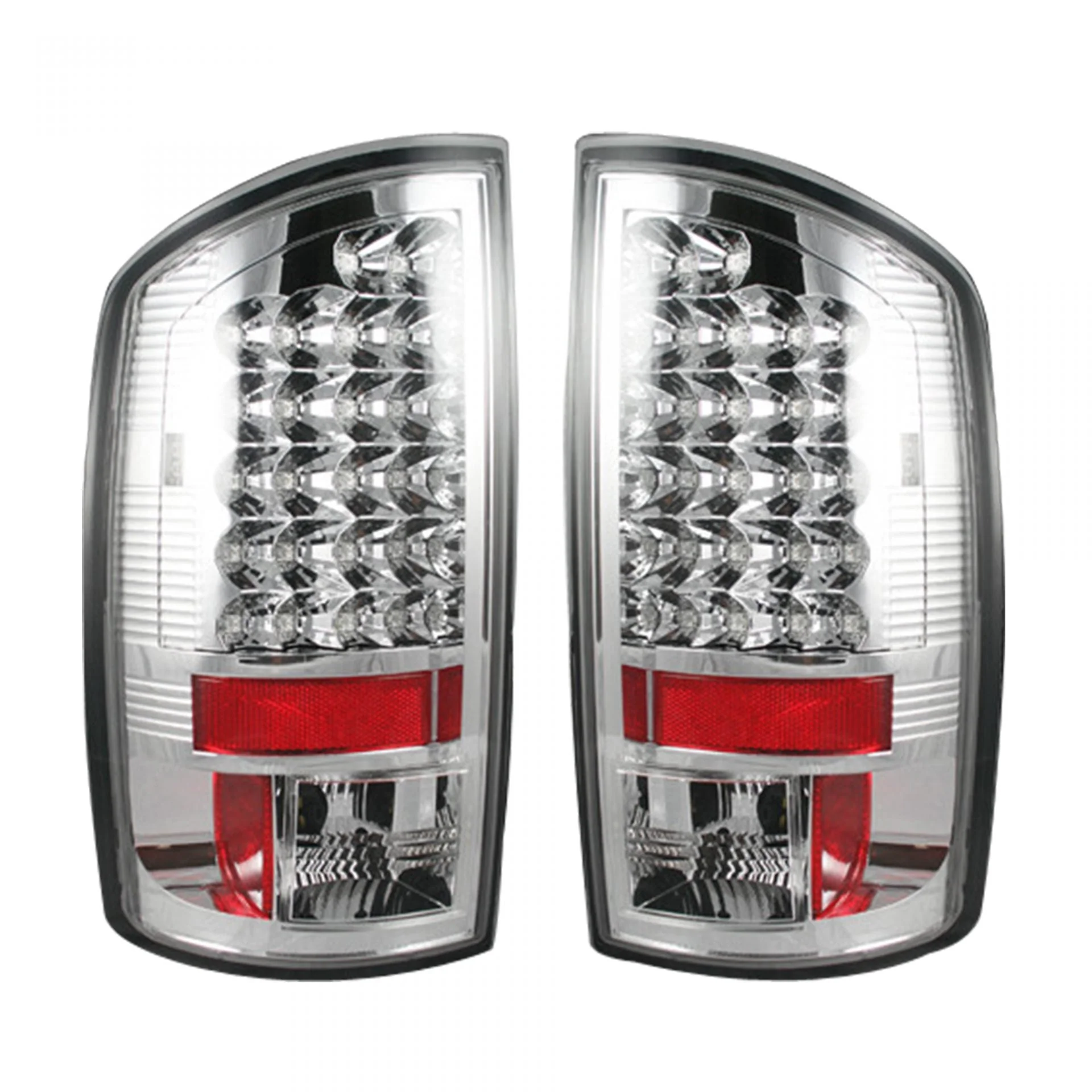 Dodge RAM 2500/3500 03-06 LED Tail Lights in Clear - Image 2