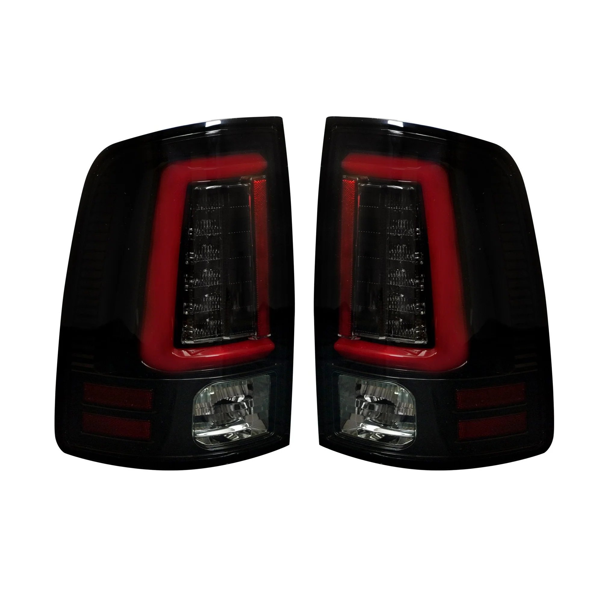 Dodge RAM 2500/3500 10-18 Ultra Bright OLED Tail Lights w/ Scanning Turn Signals (Replaces Factory Halogen Tail Lights) - Smoked Lens - Image 2