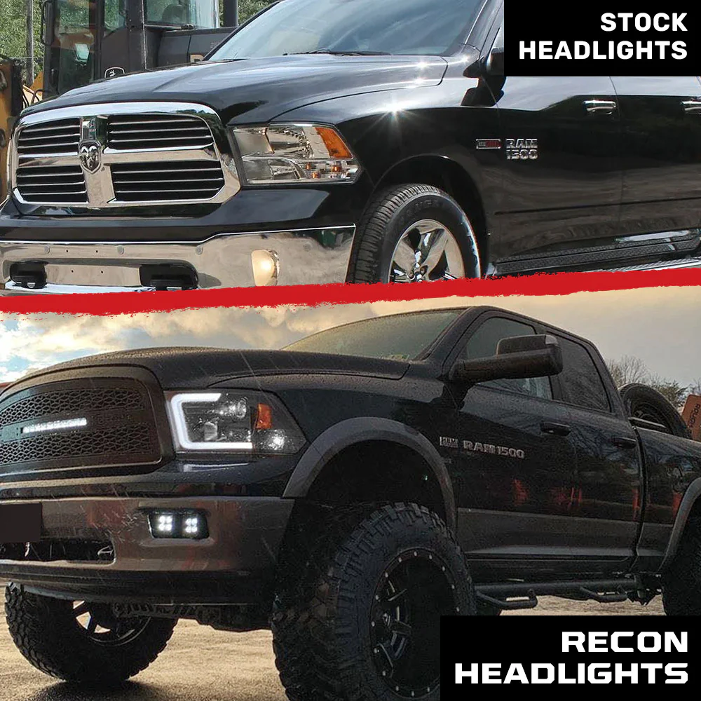 Dodge RAM 2500/3500 10-18 Projector Headlights OLED Halos & DRL - Multiple Styles - Image 10
