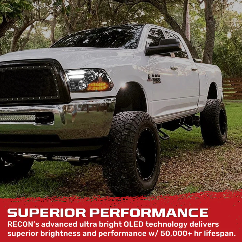 Dodge RAM 2500/3500 15-18 Projector Headlights OLED DRL & LED Signals - Multiple Styles - Image 11